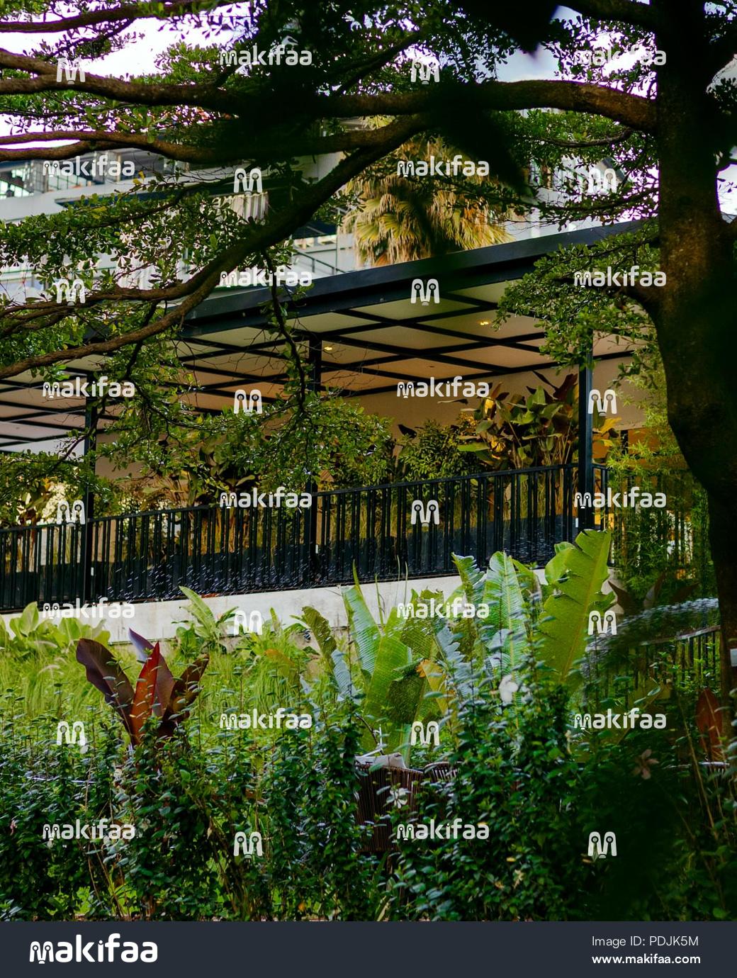 Pavillon moderne niché au cœur de la verdure