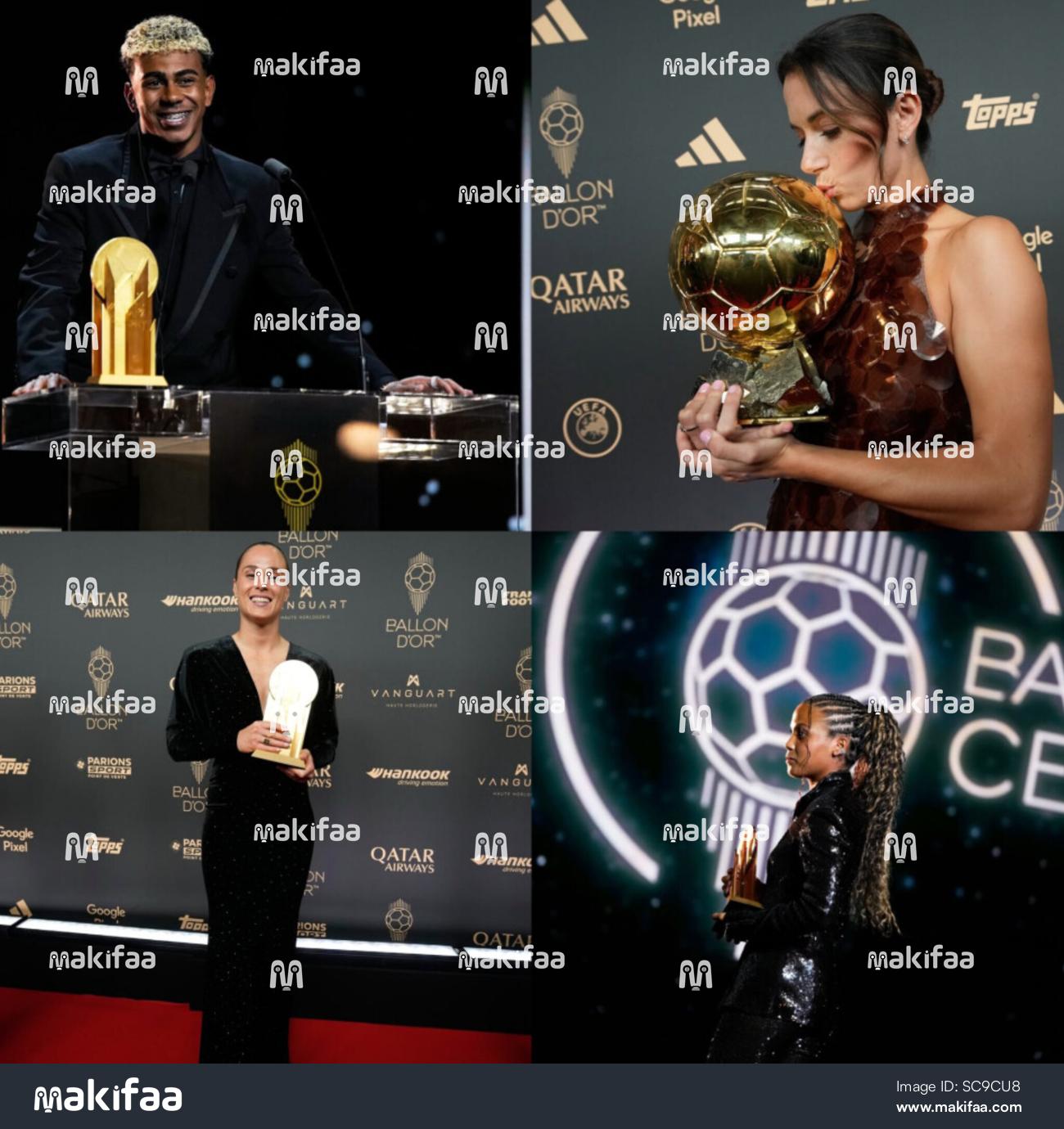 Les prix des joueurs Barcelonais lors de la cérémonie du ballon d'or