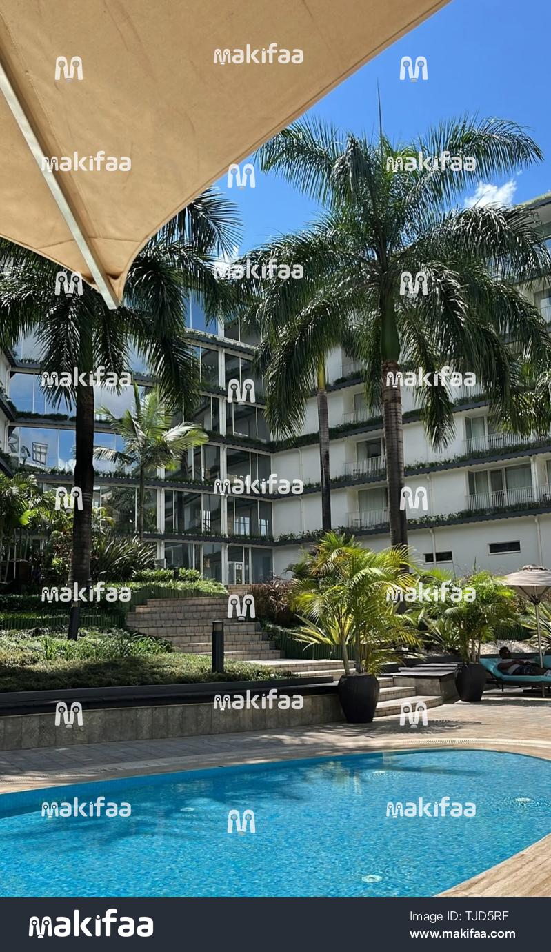 Mwonekano wa nje wa hoteli ya Park-inn yenye bwawa la kuogelea 