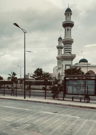 architecture of a mosque building in the city 