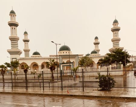 Architecture of a mosque in the city 