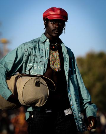 Stylish portrait of a young man in a casual and trendy look 